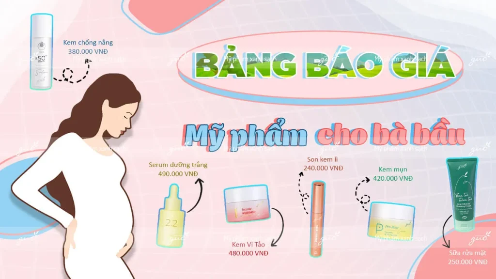 Các thành phần "thân thiện" và nhóm mỹ phẩm cho bà bầu an toàn