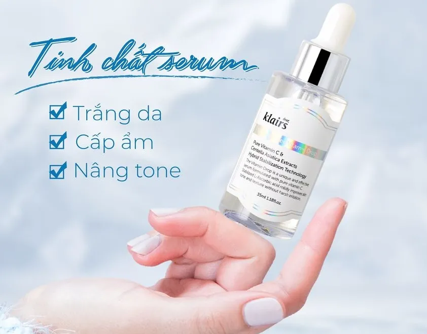 Các loại serum dưỡng da mặt phổ biến và thành phần "vàng" đặc trưng